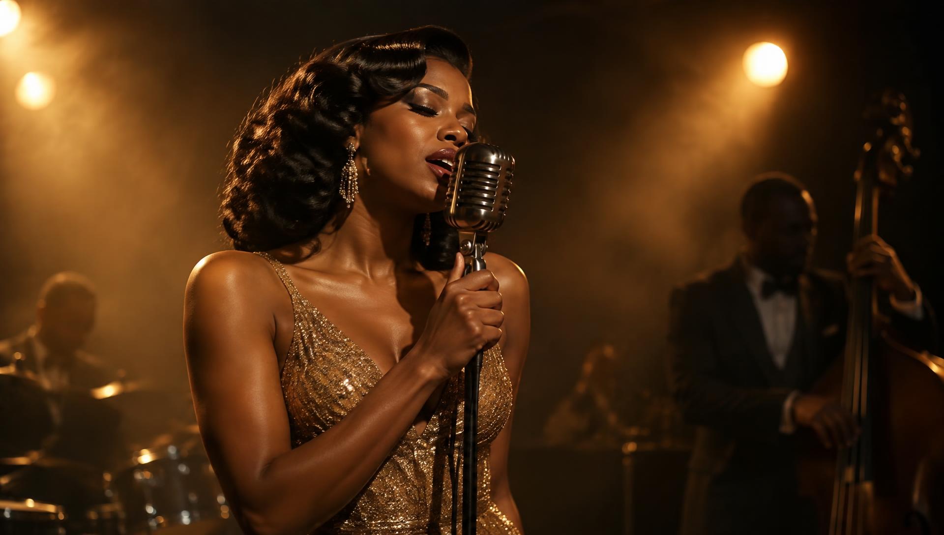 Live vocalist performing on stage